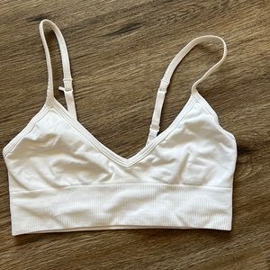 Lululemon Ebb to Street white sports bra size 2